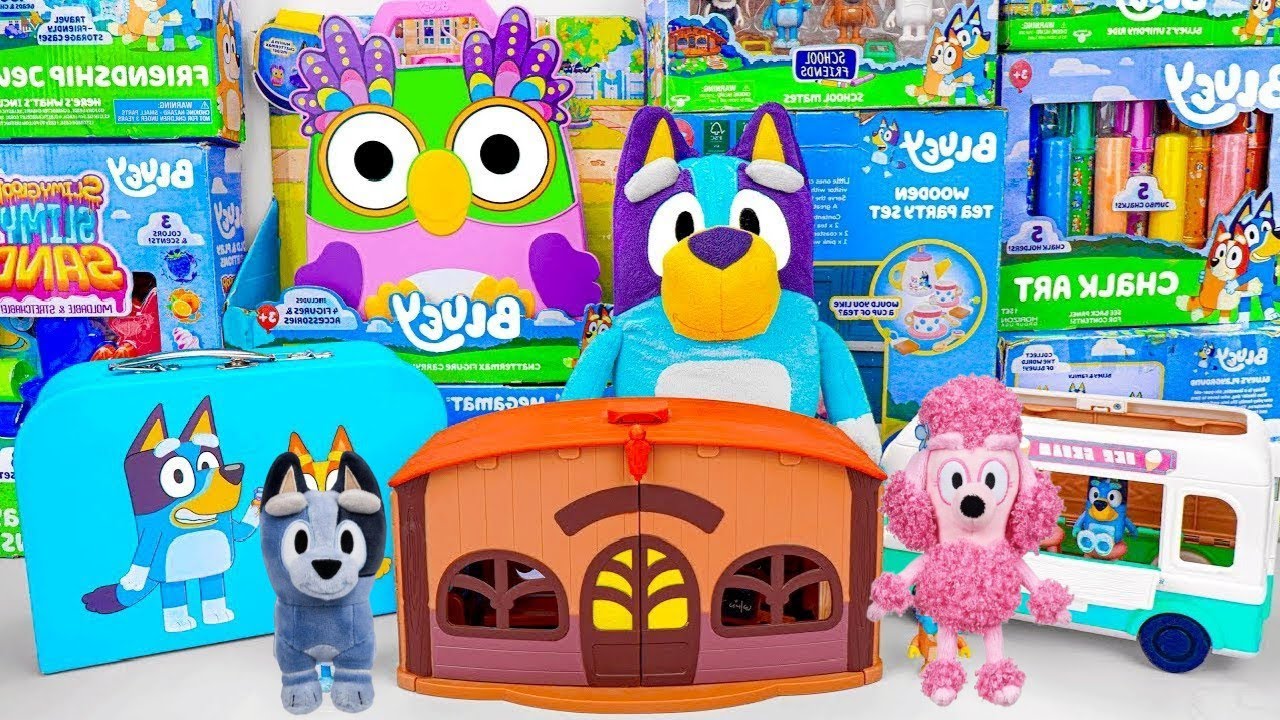 Bluey Toys Collection Unboxing Review 🐾 Mystery Bluey Halloween Vampire Box & Bluey  Toys ASMR