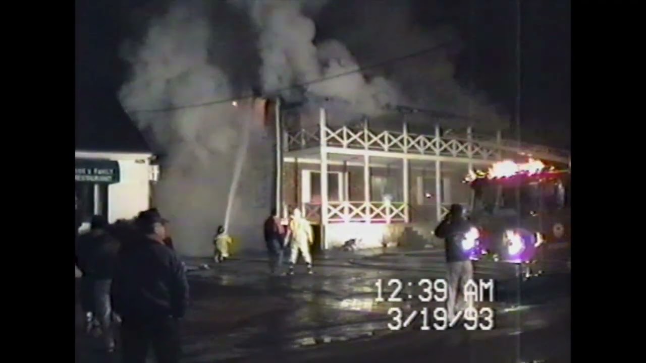 Millis MA Structure Fire Sportsman's Lounge Main Street 1993