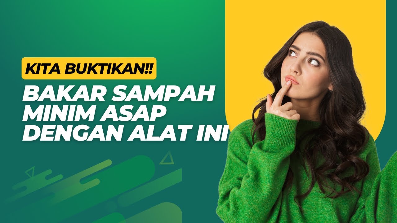 Coba membakar sampah minim asap dengan metode incinerator portable 