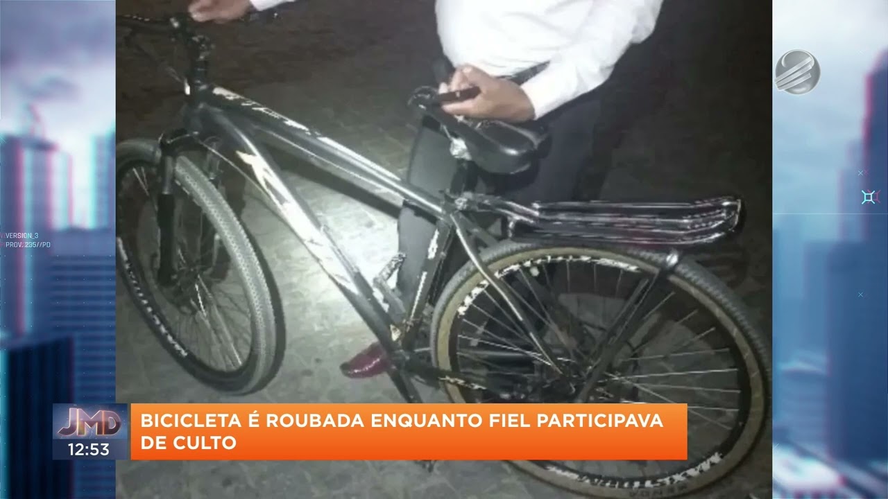 Bicicleta é roubada enquanto fiel estava no culto