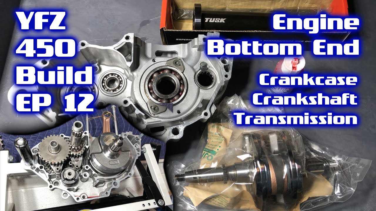 Yamaha YFZ450 Build - Part 12 - Engine (Motor) Crankcases Split New Crankshaft, Transmission Install