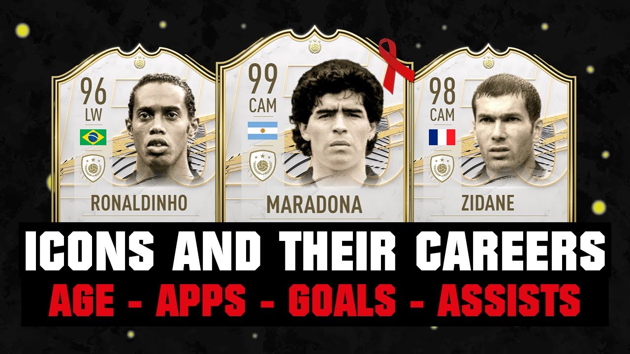 FIFA 21 | ICONS AND THEIR CAREERS! 😱🔥 ft. Maradona, Ronaldinho, Zidane... etc