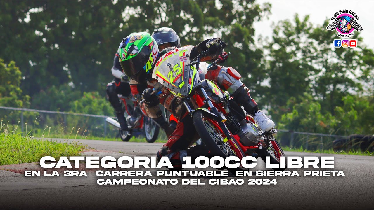 CATEGORÍA 100CC LIBRE EN LA 3RA  CARRERA PUNTUABLE EN SIERRA PRIETA CAMPEONATO DEL CIBAO 2024