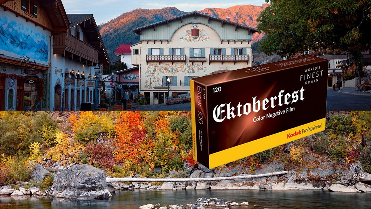 Съемки Ektar 100 для Fall Color в Ливенворте, штат Вашингтон, во время Октоберфеста