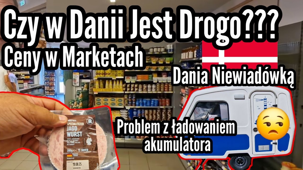 #239 Czy w Danii Jest Drogo ?? Ceny w Sklepach ! Dania Niewiadówką !! Problem  z Ładowaniem