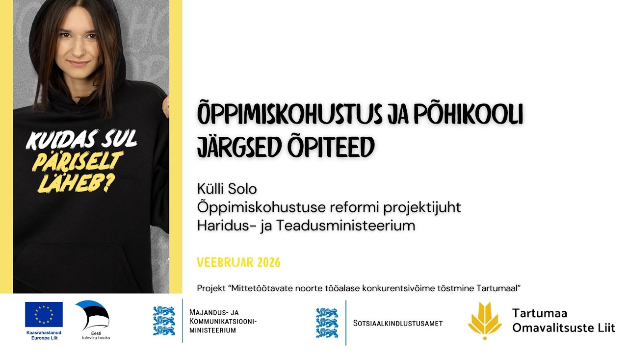 Õppimiskohustus ja põhikooli järgsed õpiteed (Külli Solo)