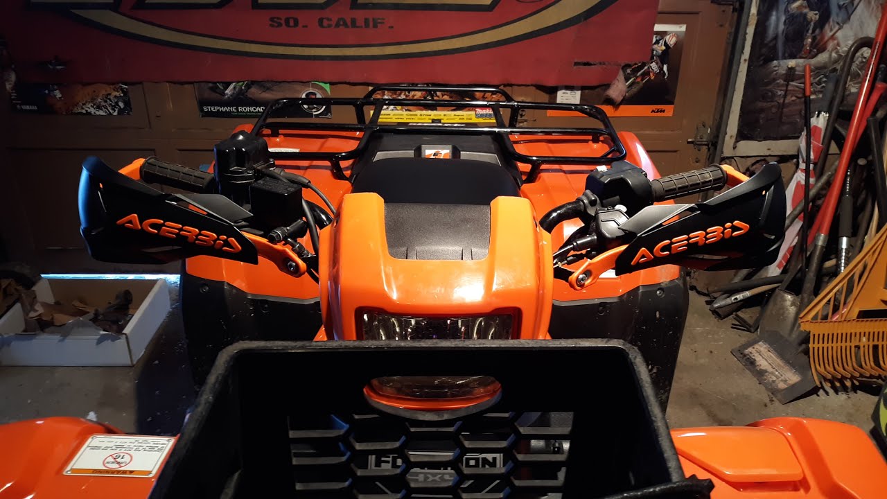 Acerbis x-factory handguards on a 2016 honda foreman