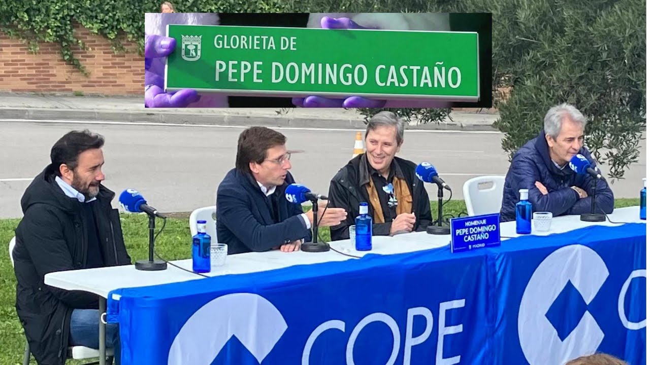 Así fue la emotiva inauguración de la rotonda Pepe Domingo Castaño en Madrid con Paco, Lama y Juanma