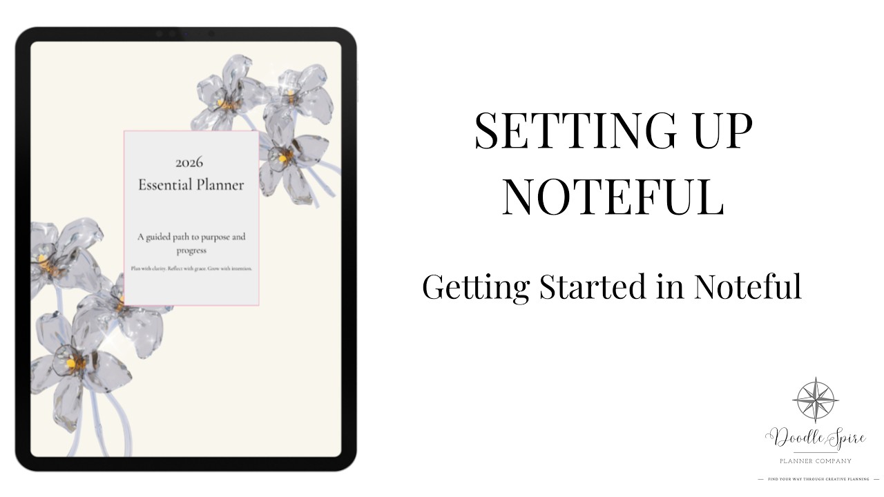✍️ Getting Started Series: How to Use Your DoodleSpire Planner in Goodnotes | Toolbar set up