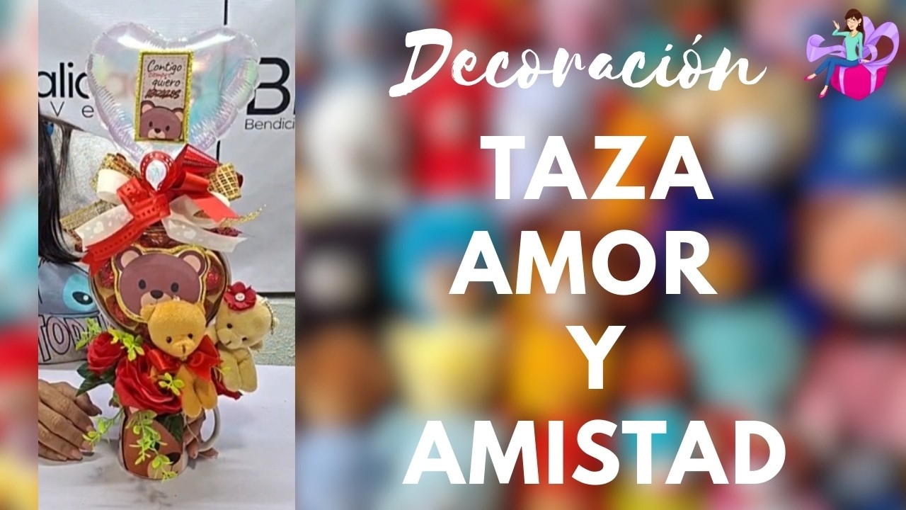 Decoración con Taza Amor y Amistad / LIVE FACEBOOK