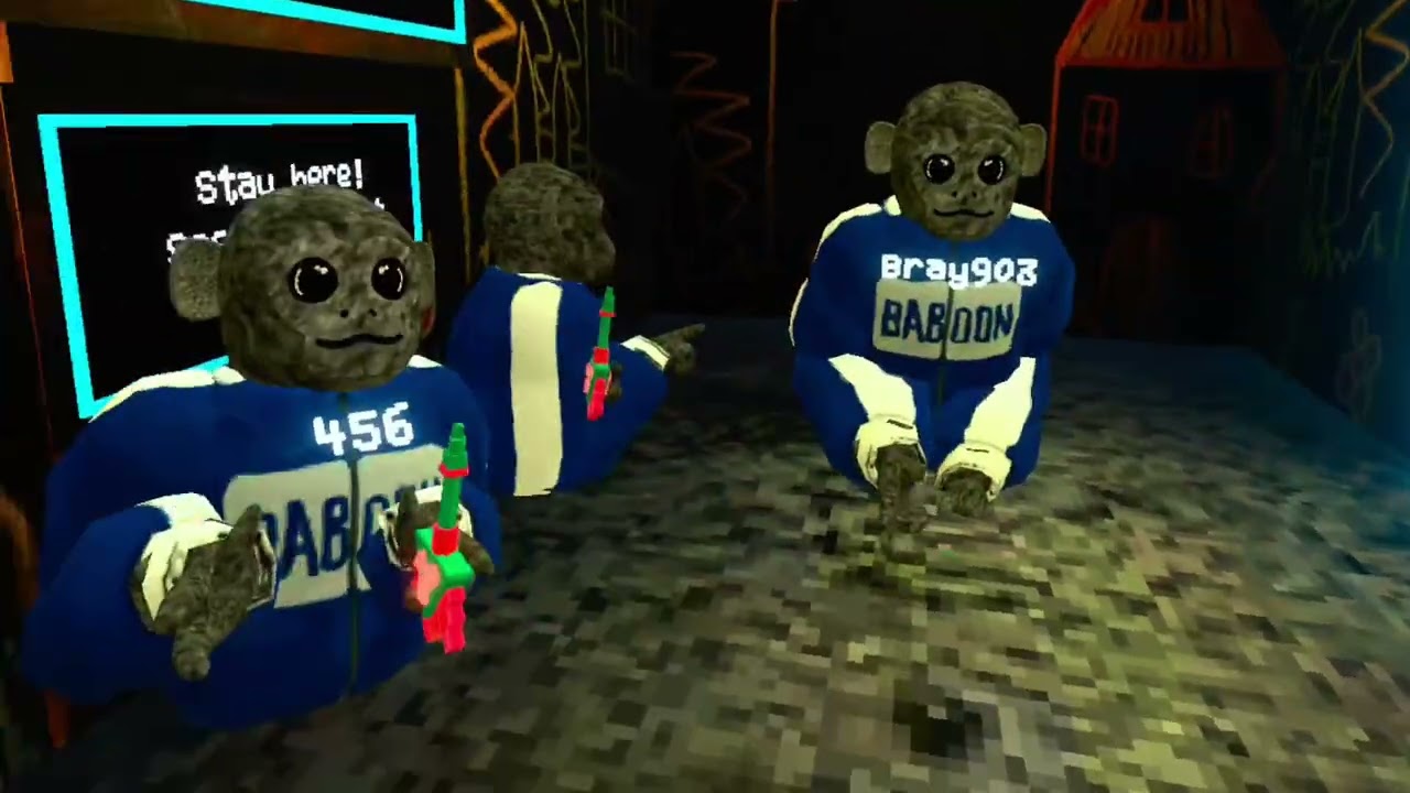 Squid game scary baboon