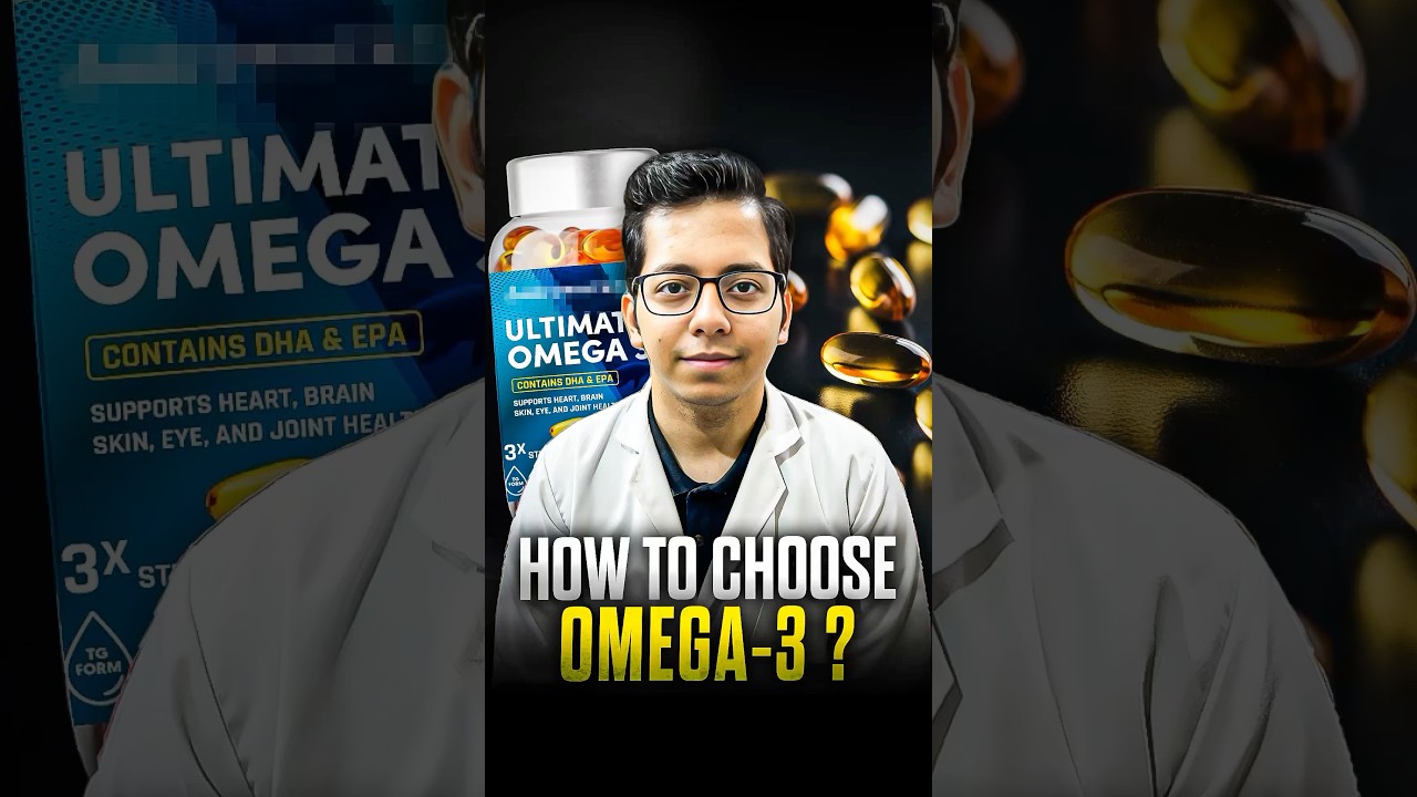 How to Choose Omega-3 Supplement ? | Dt.Bhawesh | #diettubeindia #dietitian #fishoil #shorts
