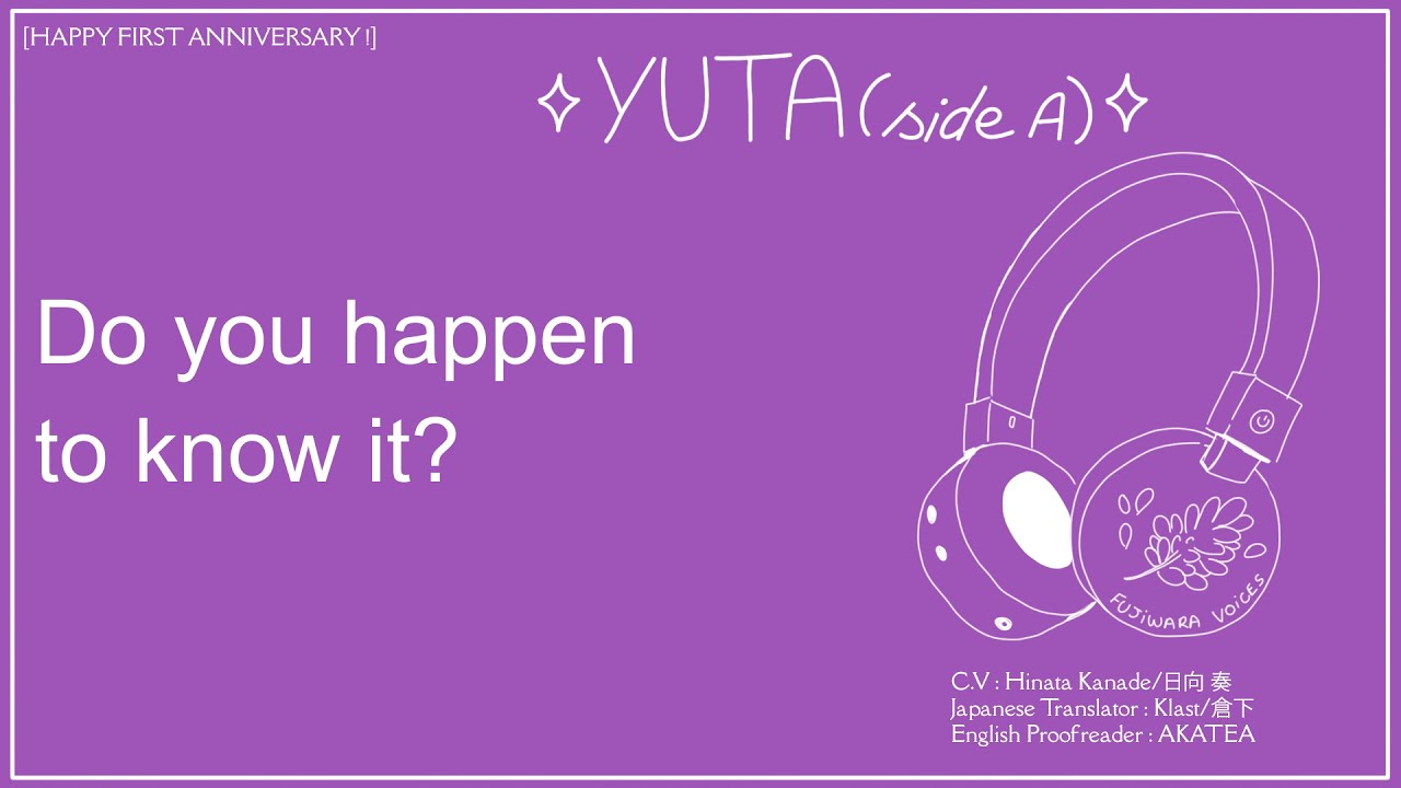 ✦Fujiwara Bittersweet 1st Anniversary Situation✦ [YUTA Side A & Side B]