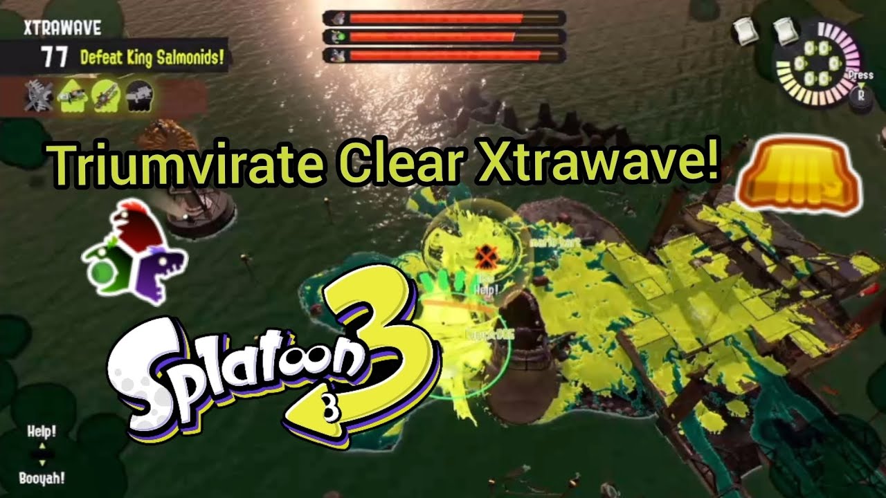 [August 2025] Triumvirate Clear Xtrawave on Spawning Grounds in Splatoon 3