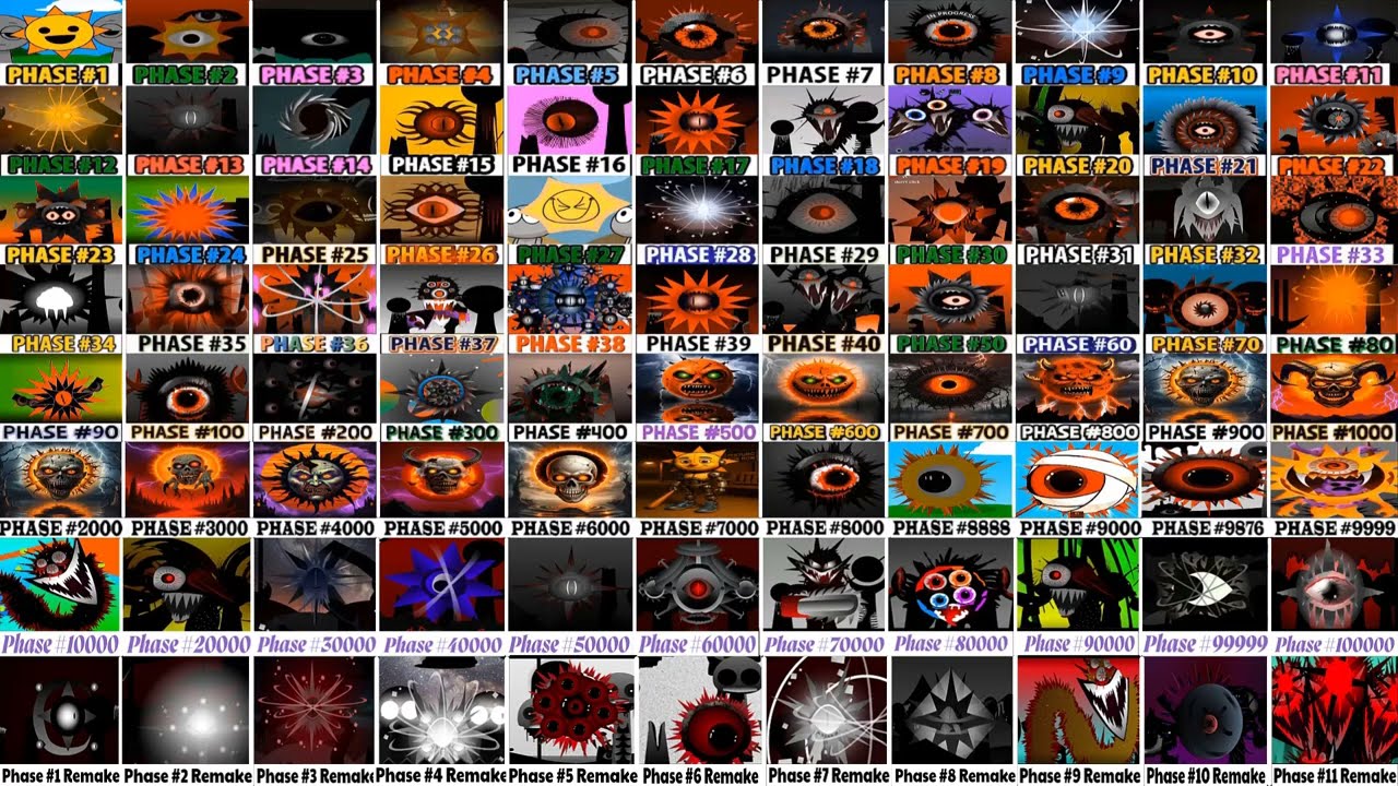 🔥 Incredibox Sprunki Mix All Phases Mr Sun: Phase 1–10 VS Phase 9999 VS Phase 11111 VS Phase Remake