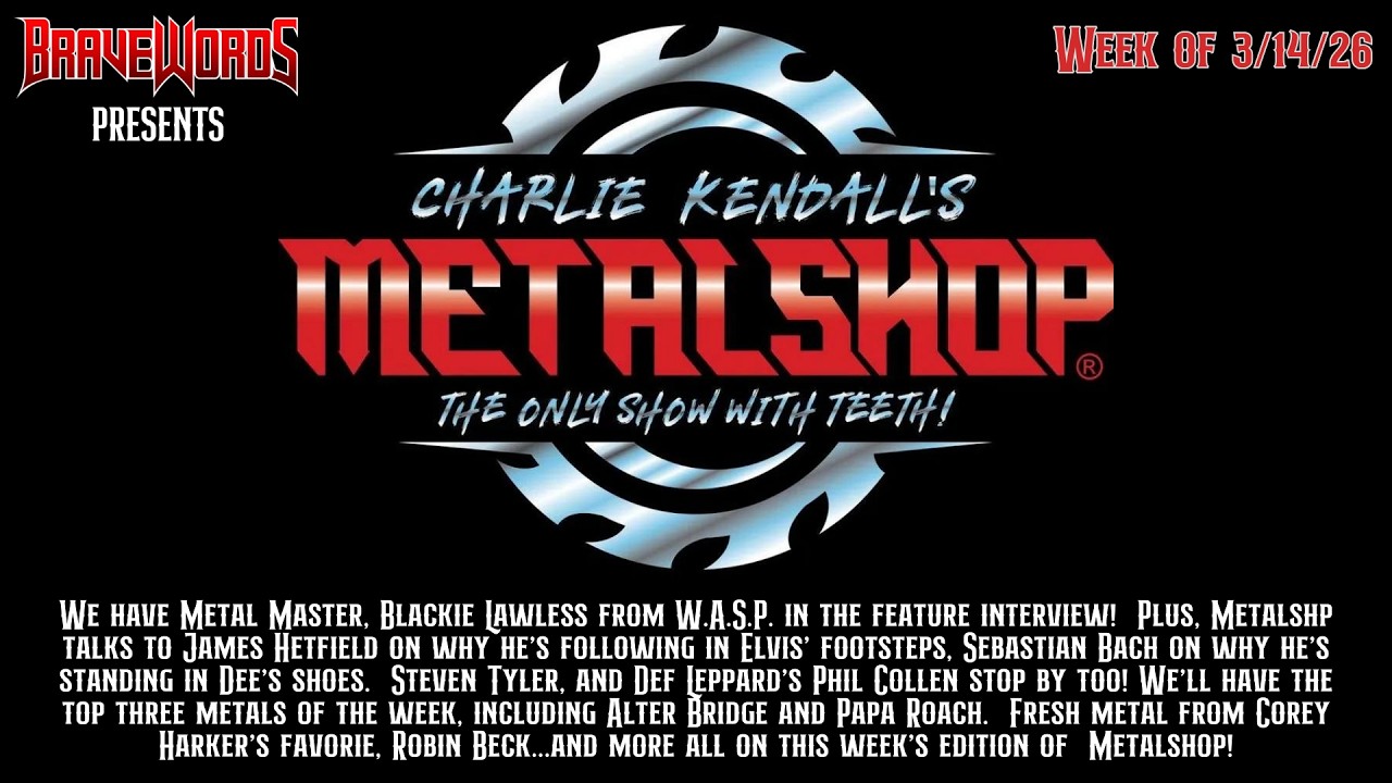Charlie Kendall&rsquo;s METALSHOP Metal Master, Blackie Lawless from W.A.S.P. is the Feature Interview
