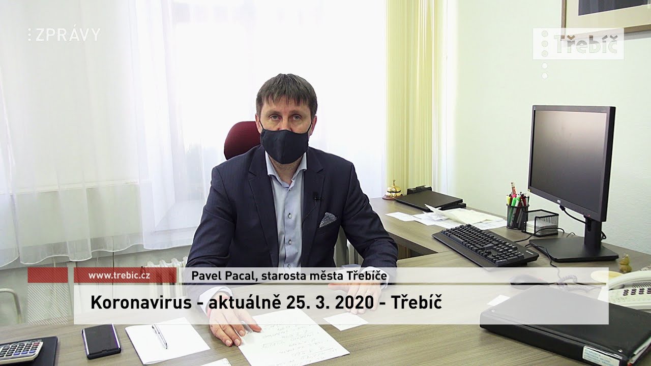 Koronavirus - aktuálně - 25. 3. 2020 - Třebíč