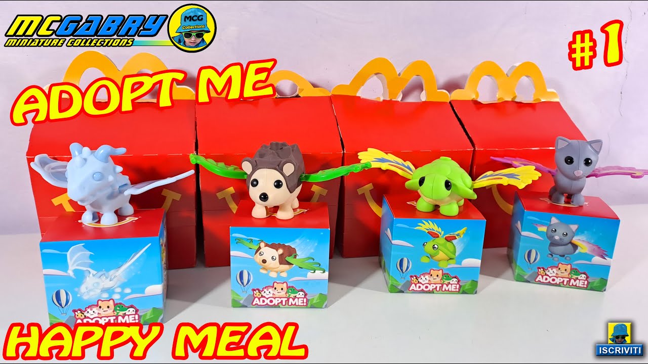PERSONAGGI ADOPT ME ROBLOX - HAPPY MEAL MCDONALD'S UNBOXING