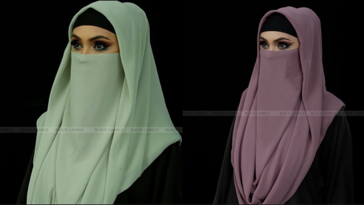 Ninja Nector Niqab Cutting & Stitching/Misri hijab | Airline hijab easy cutting tutorial