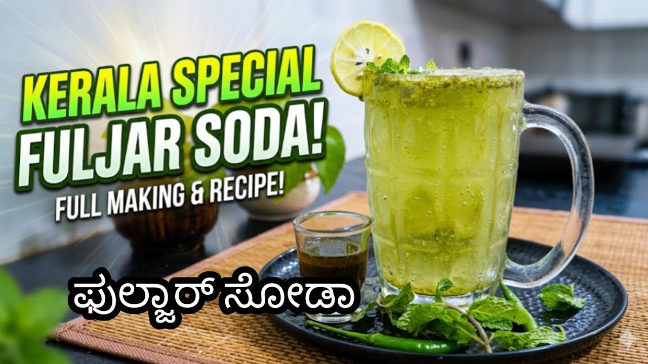 ಕೇರಳ ಸ್ಪೆಷಲ್ ಫುಲ್ಜರ್ ಸೋಡಾ ರೆಸಿಪಿ | Kerala Special Fuljar Soda ( Summer Special)