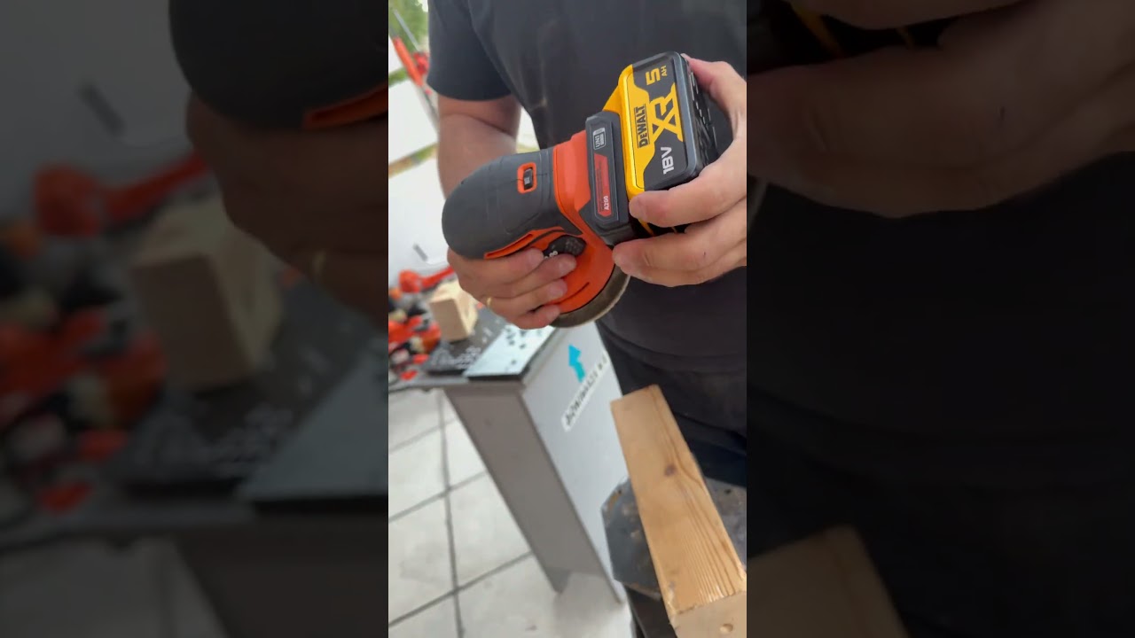 This Adapter Lets You Use DeWalt Batteries on Krausmann Power Tools! #viral #youtubeshorts #dewalt