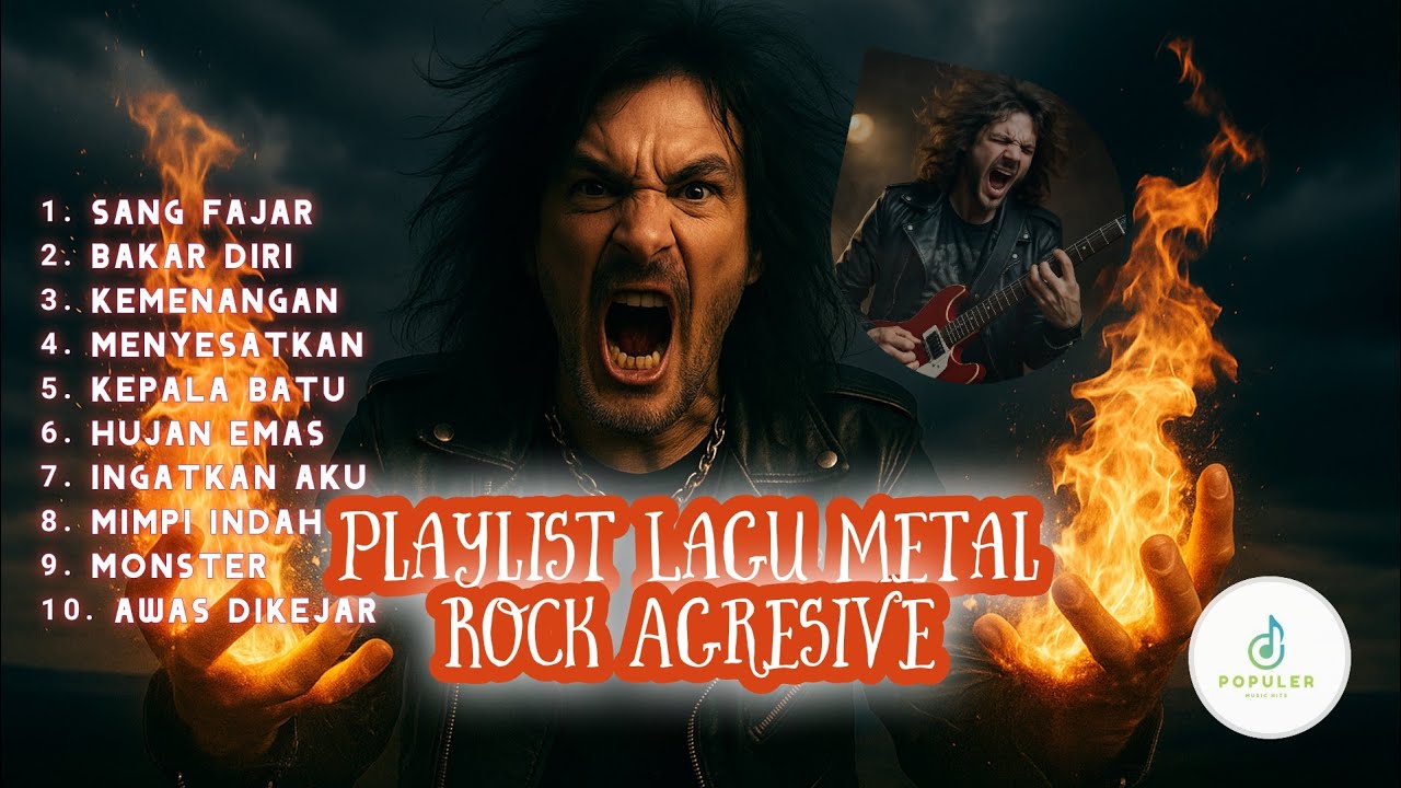 PLAYLIST LAGU METAL ROCK || MUSIK METAL ROCK AGRESIVE - MEMBAKAR SEMANGAT