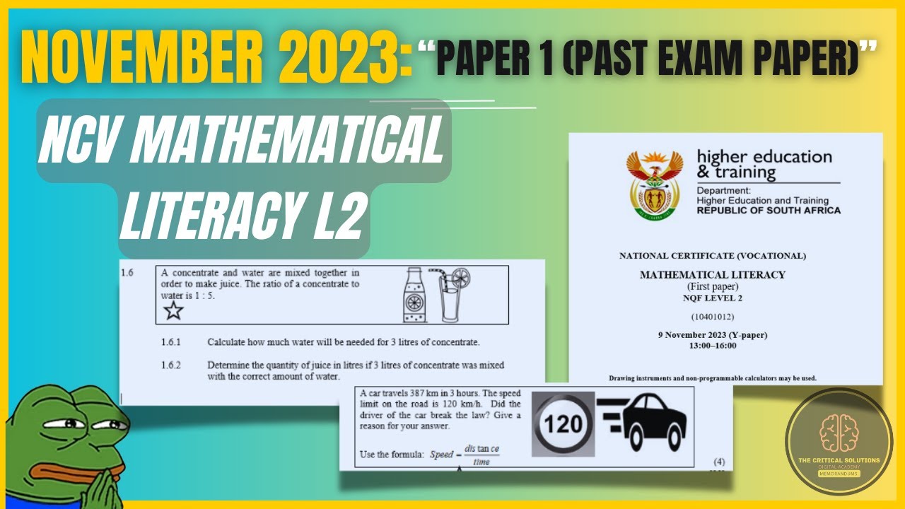 💥 NCV Maths Literacy: Solve Ratios, Rates & BODMAS | November 2023 P1 Q1 Explained! ⚡