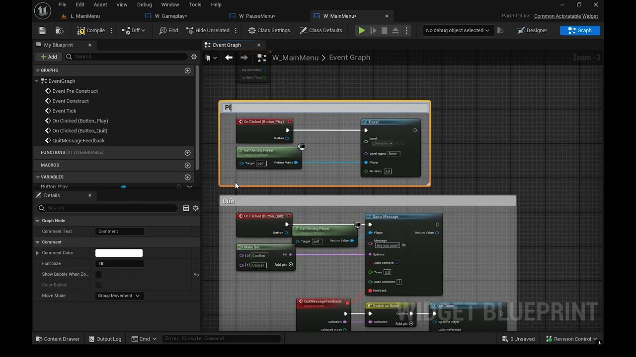 Unreal Engine 5 | Smart Modular UI - Usage