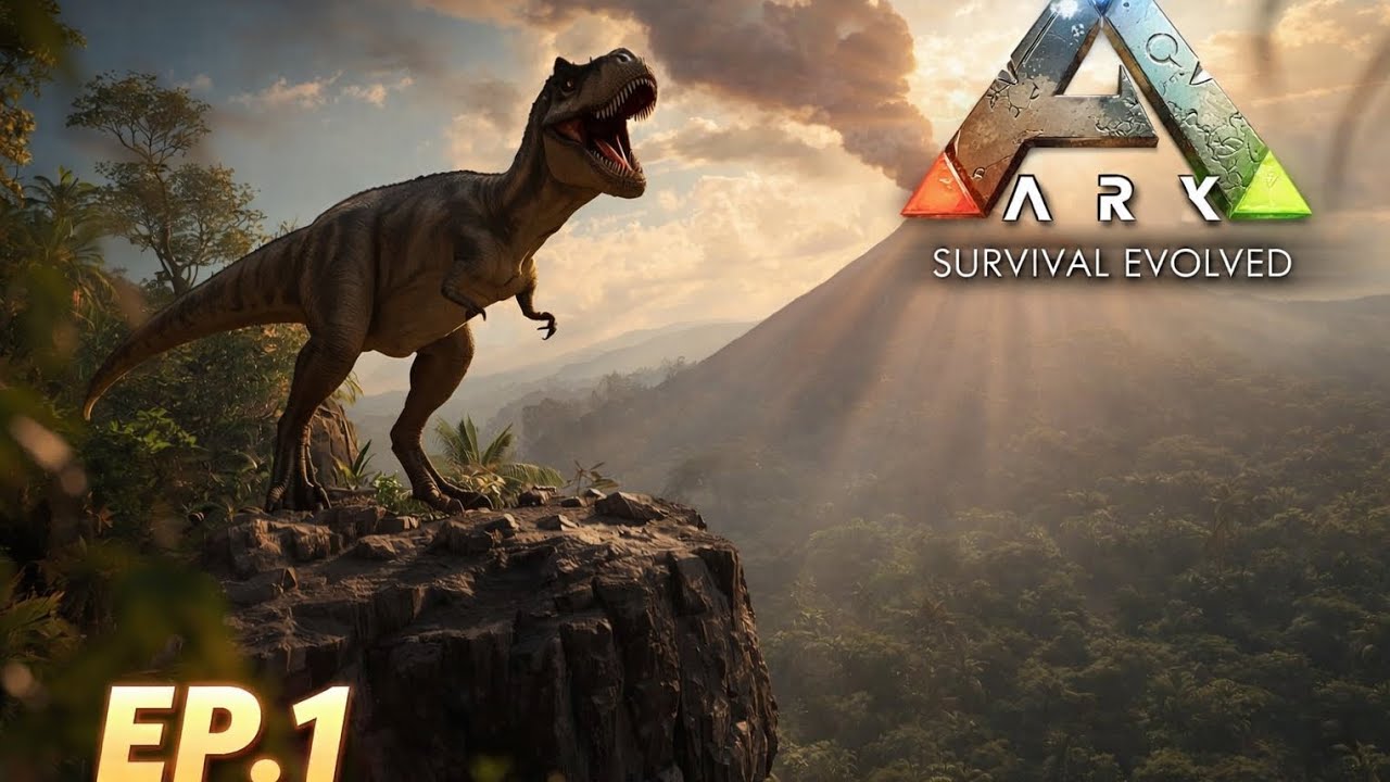 Новая игра на выживание, новое приключение! Геймплей ARK SURVIVAL EVOLVED (английский) Эпизод 1