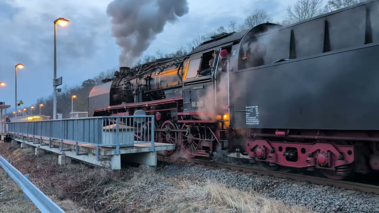 🚂Dampflok 50 3501 verl&auml;sst Grimmenthal
