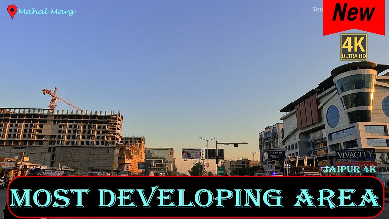 4K HDR Drive in Jawahar Nagar To Jagatpura | Most Developing Area in the City