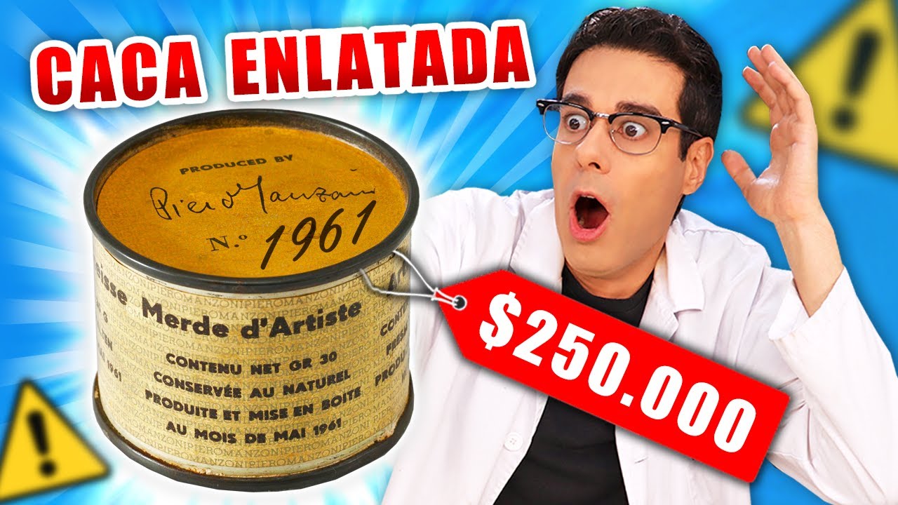 La obra de arte más rara: CACA ENLATADA $250.000 !