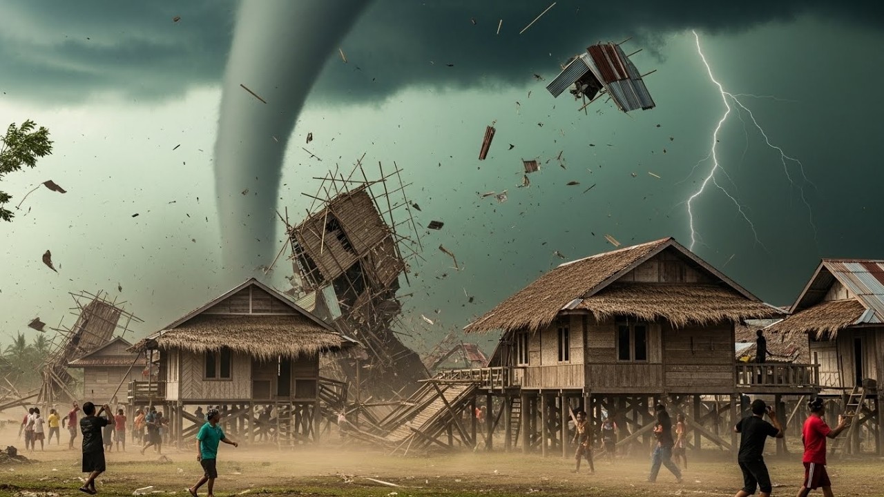 ANGIN PUTING BELIUNG TERJANG PINRANG | Jampue dan Kessie Lumpuh, Rumah Warga Rusak