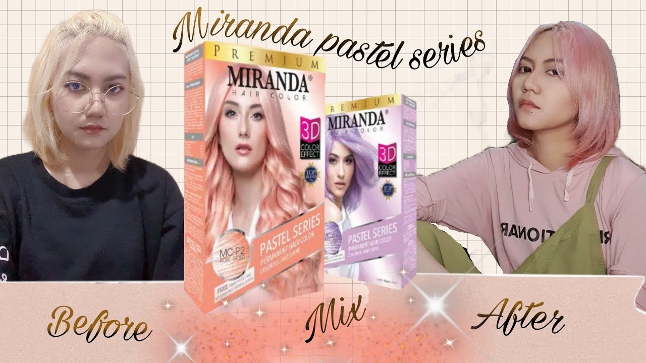 Mix Miranda Hair Color Pastel Series | Rose Gold & Taro Latte