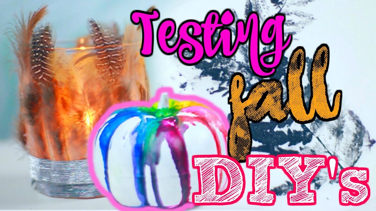 Fall Pinterest DIY's TESTED!