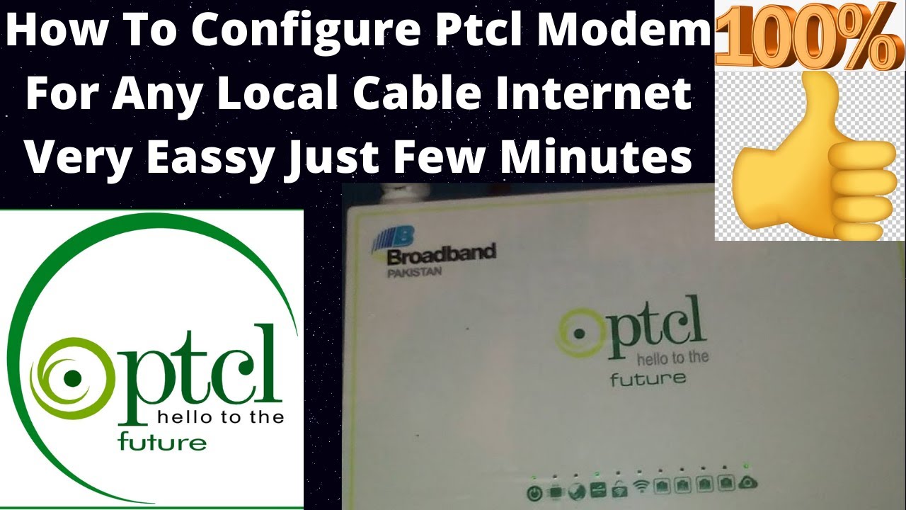 Ptcl and all other companies modem configure for all local internet networs