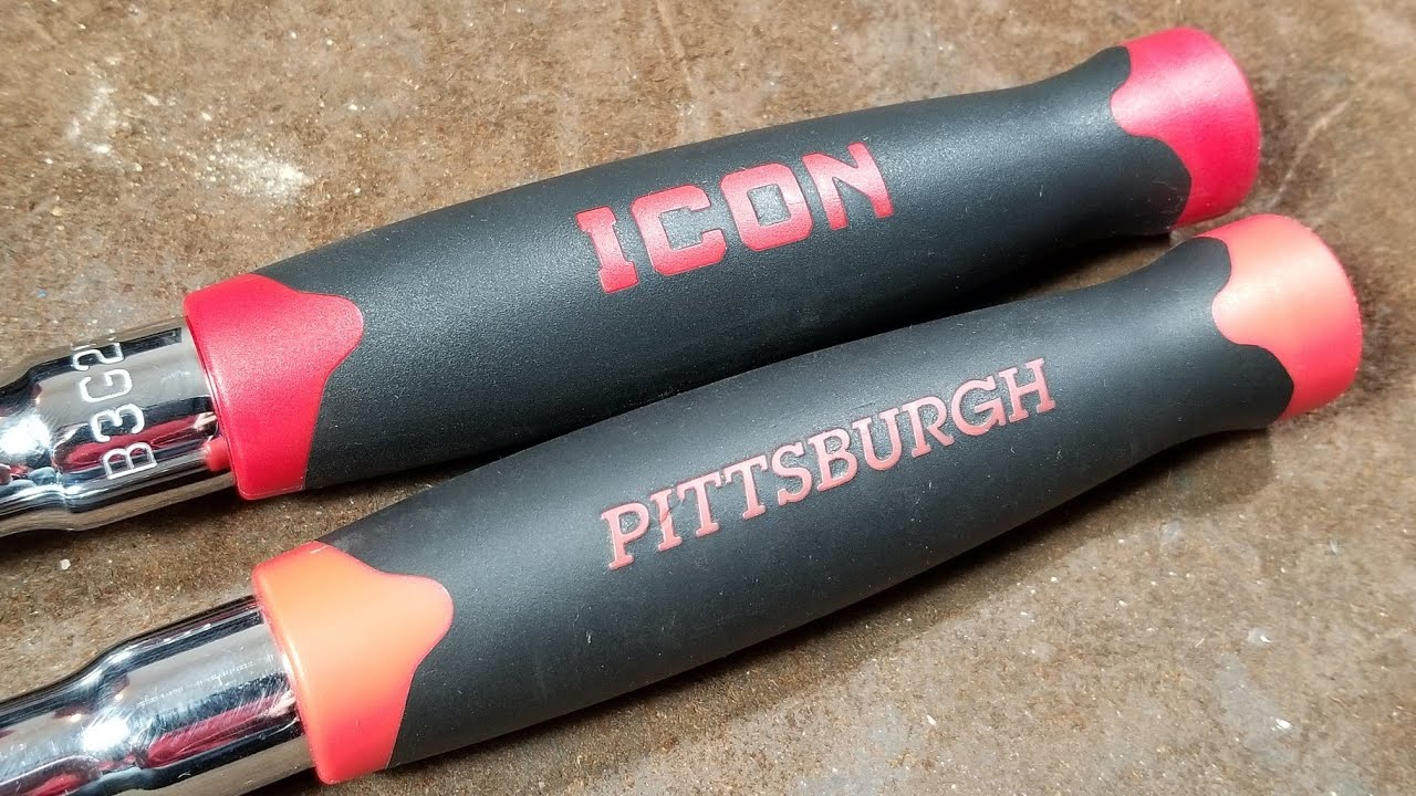 Обзор отбойного молотка Harbor Freight Icon против Pittsburgh Professional с длинной ручкой 1/2 д...