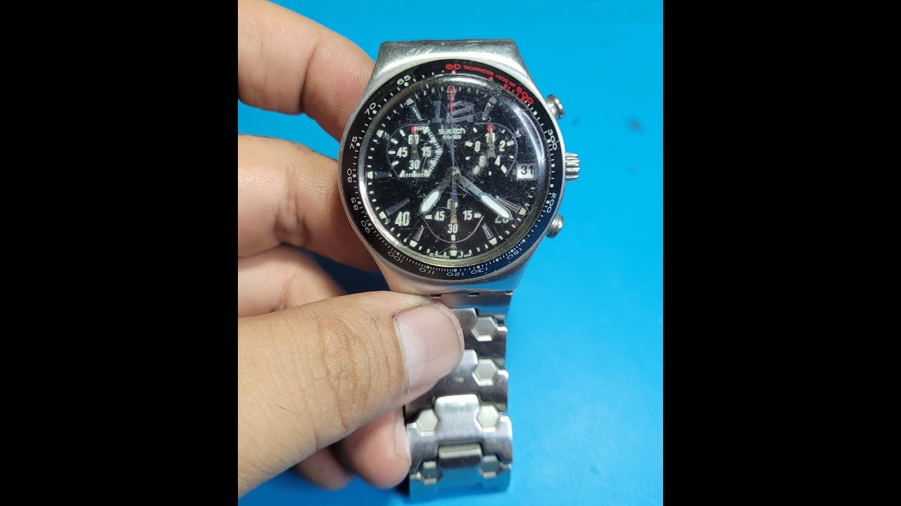 HOW TO RESTORE VINTAGE 2006's SWATCH IRONY ( 16 YEARS OLD ) | WATCH RESTORATION