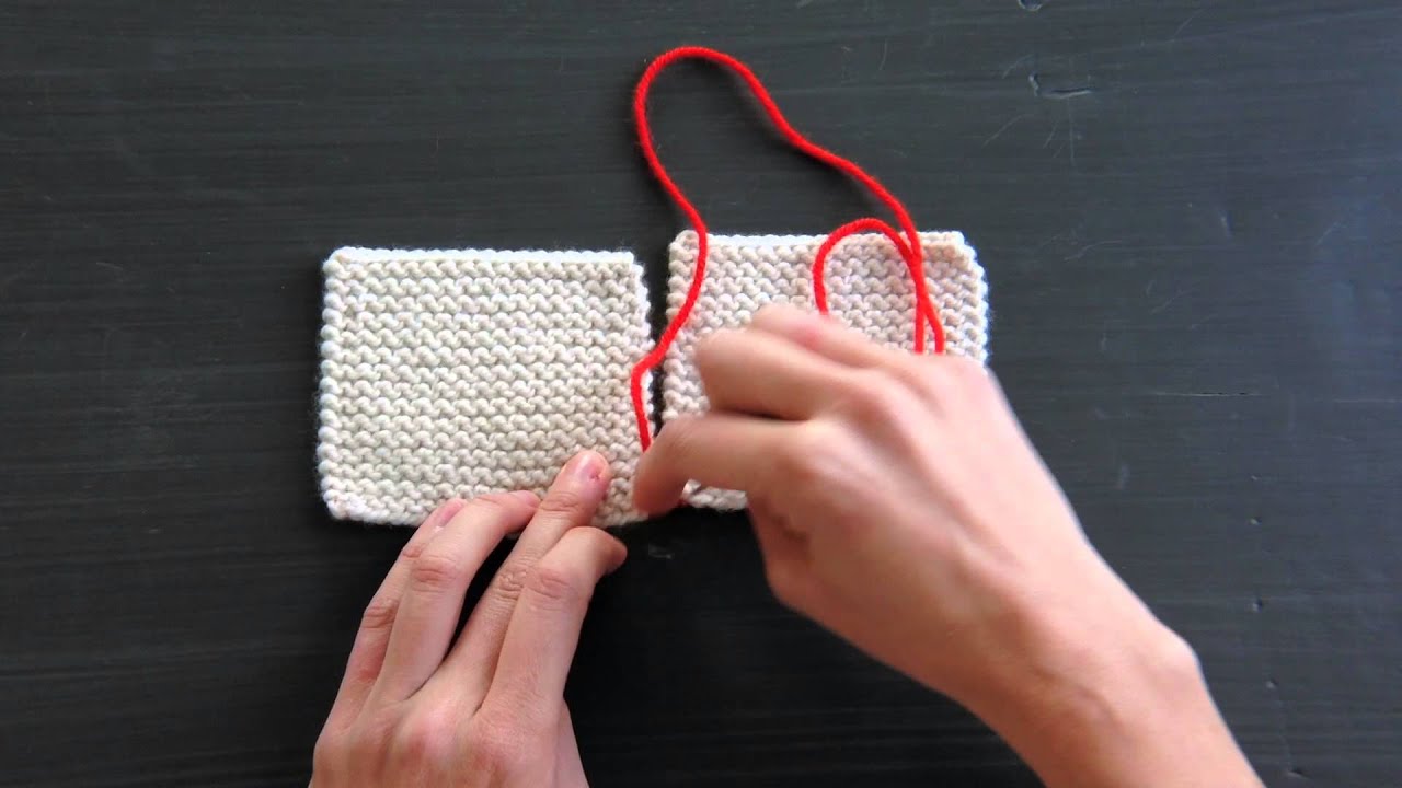 Seaming Garter Stitch | Purl Soho