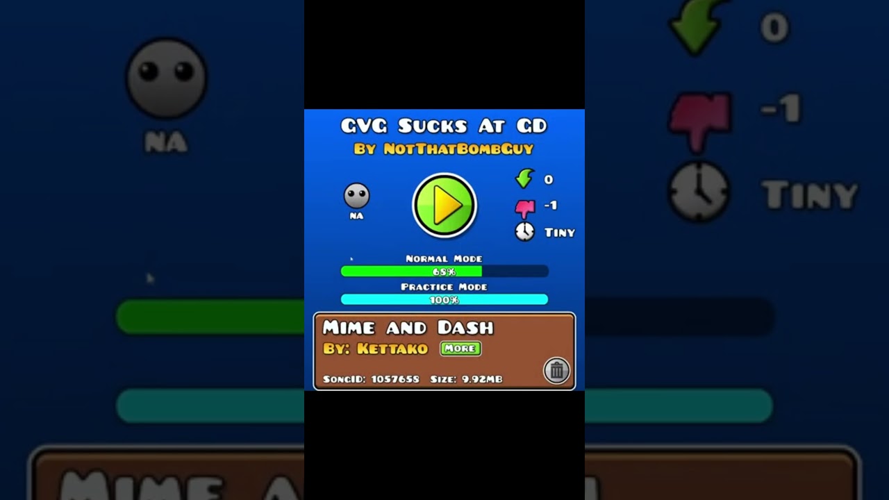 I'm terrible at this game😐 #geometrydash #gd