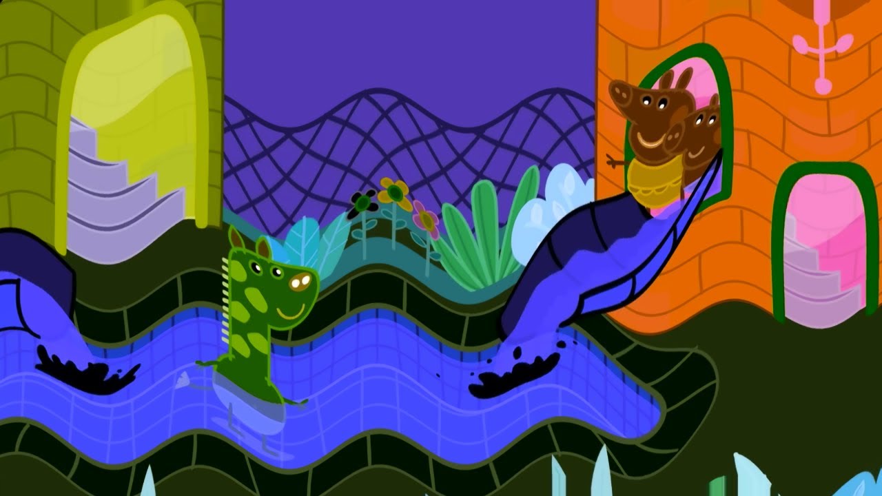 Giraffe Tries The Slide | Peppa Pig |  Klasky Csupo 2001 Effects