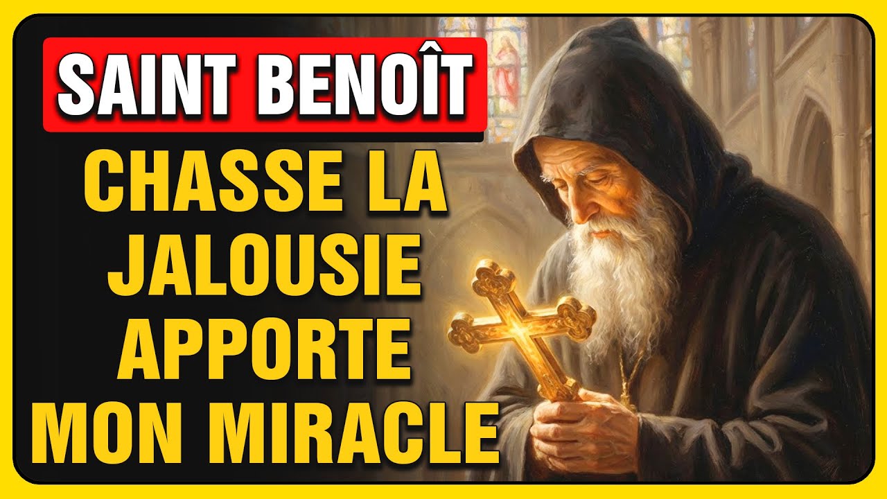Saint Benoît, fais tomber toute jalousie et apporte mon miracle aujourd-hui ! Prie avec moi !