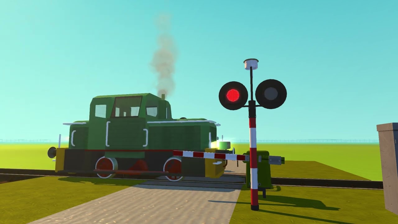 Przejazd kolejowy polny.