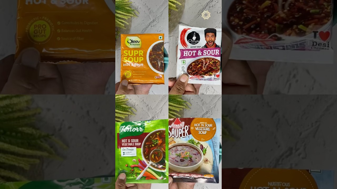 Which hot and sour soup is the winner? #soup #hotandsour #instant #spicy