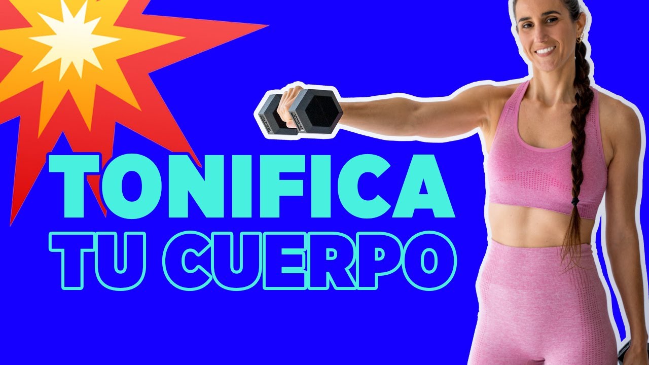RUTINA con MANCUERNAS para todo el cuerpo 🏋️‍♀️ [MEJORES EJERCICIOS para TONIFICAR]