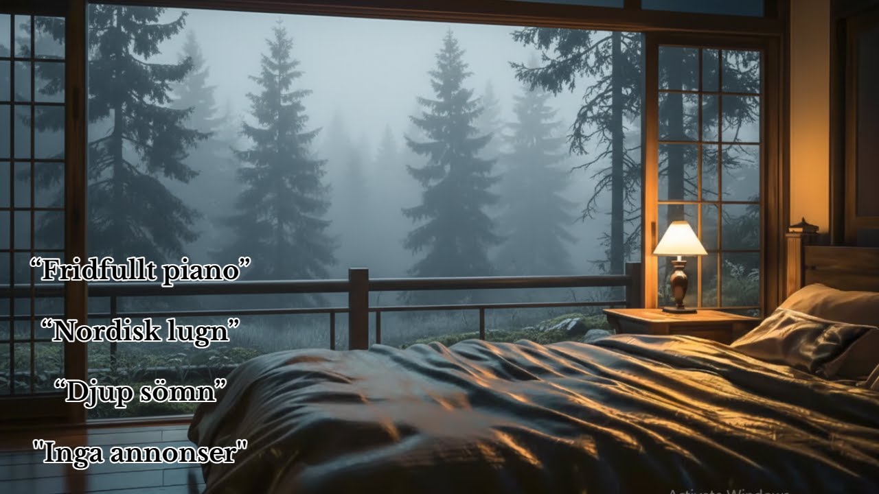 Swedish Winter Night ❄️ Calm Nordic Piano for Sleeping