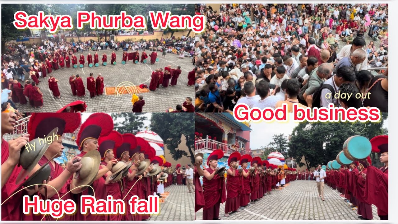 Sakya phurba wang at dehardun and huge rainfall / Tibetan vlog