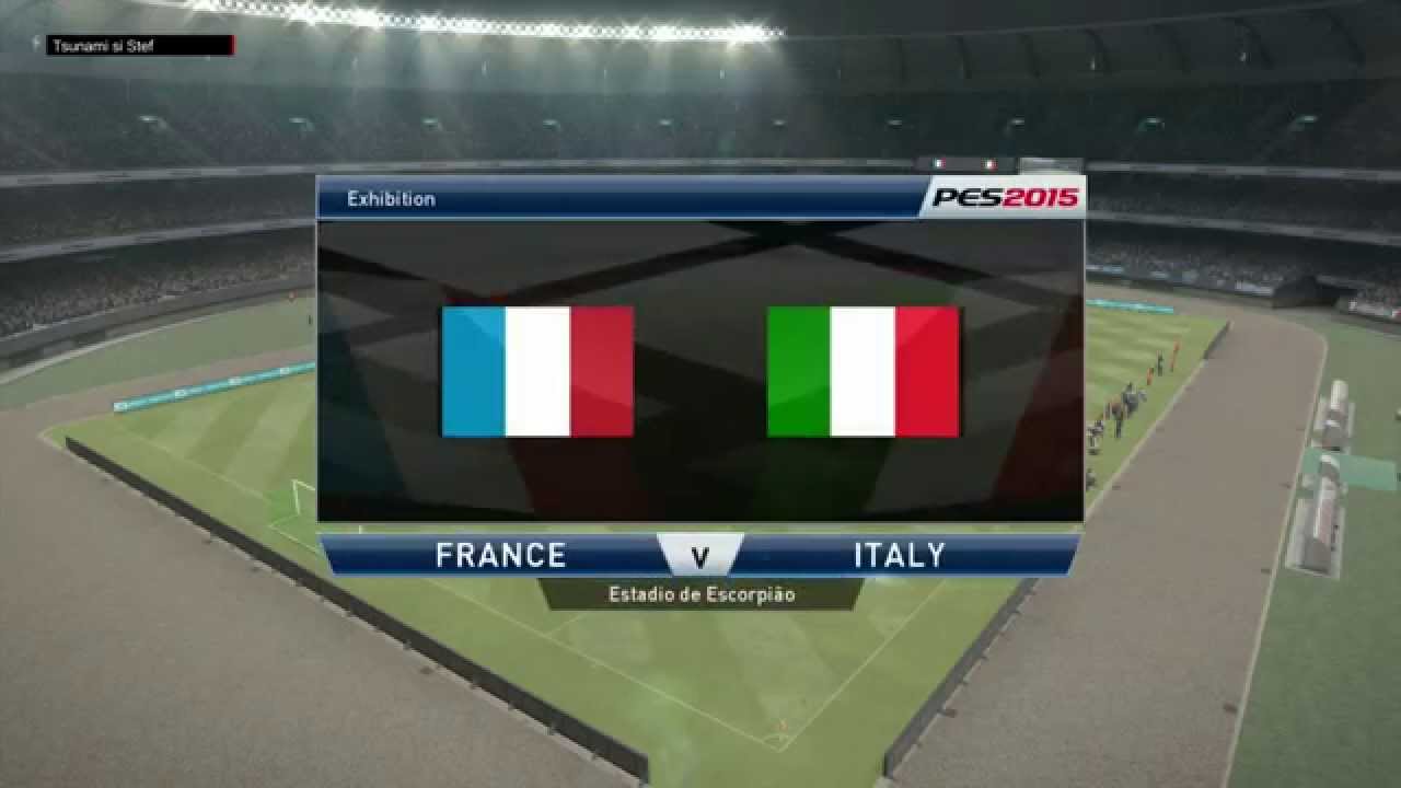 PES Pro Evolution Soccer 2015 - France vs Italy (Gameplay)