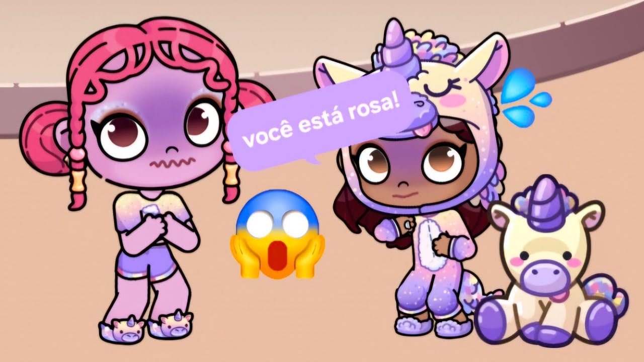 a Maria ficou rosa no avatar world 😱 (e agora?)
