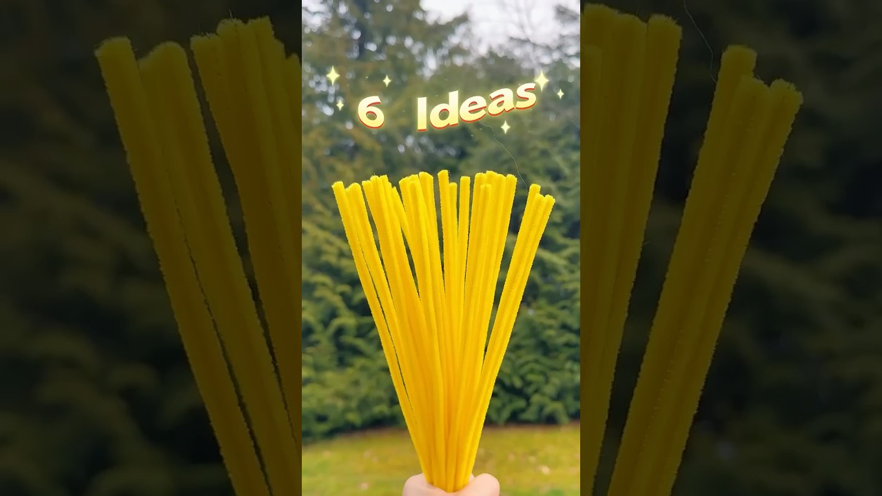 6 Flower Ideas with Yellow Pipe Cleaners | DIY Blooming Bouquet &ndash; Subscribe for the Tutorial!#diy